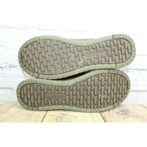 LL Bean All Week Brown Leather Shearling Lined Moccasin Slippers Size 10 M - Picture 10 of 10
